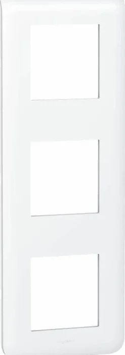 Plaque verticale 3x 2 modules mosaic blanc LEGRAND