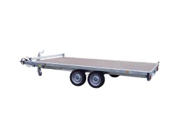 Plateau roues dessous 406x215 freiné 2 essieux PTAC : 3500kg