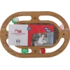 Plateforme de jeux 4 balles + griffoir ovale 41 x 27 x 4 cm