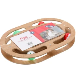 Plateforme de jeux 4 balles + griffoir ovale 41 x 27 x 4 cm