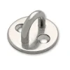 Platine de fixation ronde à oeil acier inoxydable (x2)