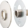 Platine robinet jardin rosace brute Ø92mm raccord.universel
