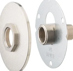 Platine robinet jardin rosace brute Ø92mm raccord.universel