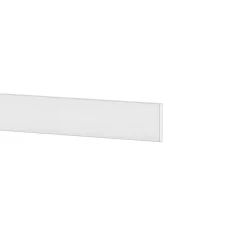 Plinthe Liath MDF revêtu PVC blanc 2250x140mm