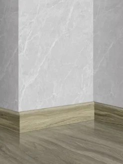 Plinthe PVC Bois naturel 2400 x 61 x 15 mm
