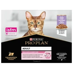 Pochon pour chat adulte Digestion Delicate Dinde 10x85g