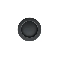 Poignée cuvette Ø40x12mm zamak noir mat