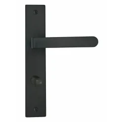 Poignée de porte Onyx condamnation zamak noir mat 195mm