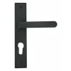 Poignée de porte Onyx cylindre zamak noir mat entraxe 195mm