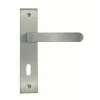 Poignée de porte Onyx zamak Pêne Dormant Satiné 165mm