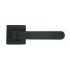 Poignée de porte sur rosaces Onyx zamak noir mat