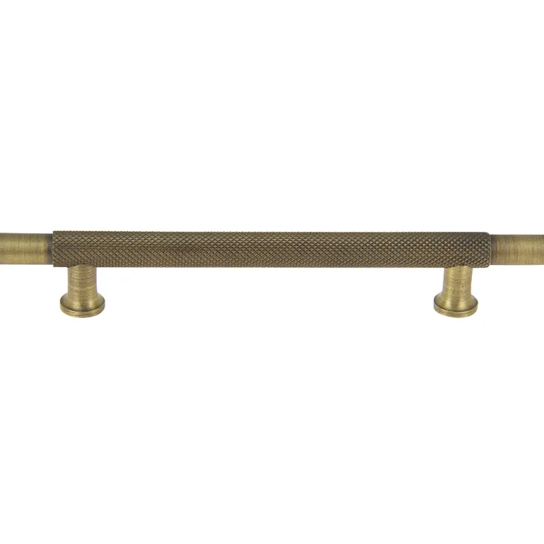 Poignée entraxe 128mm industriel aluminium laiton vieilli x2