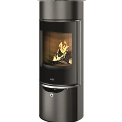 Poêle à bois Eguzki Accumulateur étanche noir DEVILLE