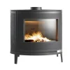 Poêle à bois Kaori tout fonte anthracite INVICTA