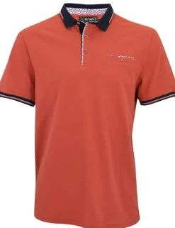 Polo détail fantaisie Ylies terracotta MORAN'S