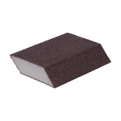 Éponge abrasive 2 angles 126 x 72 x 25 mm Grain 36/60