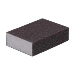 Éponge abrasive 4 faces 100 x 66 x 26 mm Grain 60