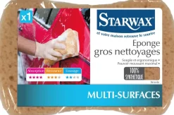 Éponge synthétique gros nettoyage multisurfaces STARWAX