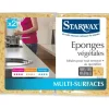 Éponge végétale modèle moyen multisurfaces (x2) STARWAX