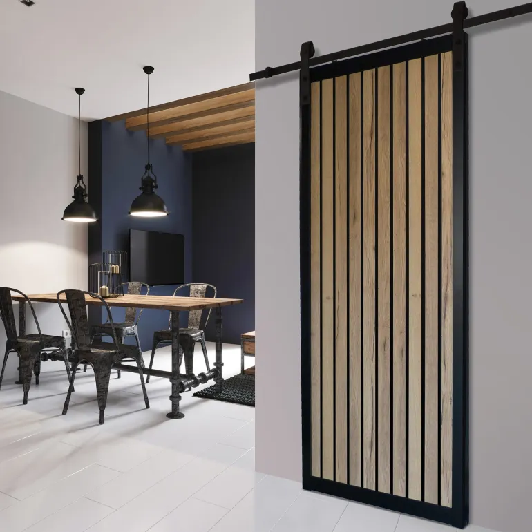 Porte coulissante Claire-voie 204 x 83 x 4 cm SKYLAB