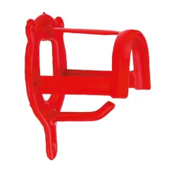 Porte-bridon métal rouge