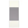 Porte de placard miroir et blanc nacré profil blanc 62cm x1