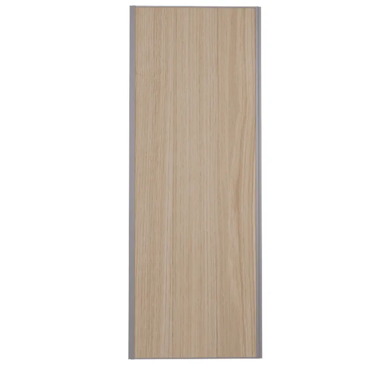Porte de placard recouplable chêne profil gris 92cm x1