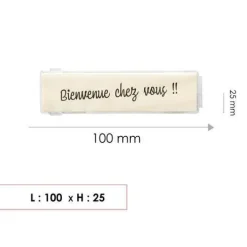 Porte-nom normalisé à encliqueter pour boîtes aux lettres