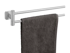 Porte-serviettes 2 bras inox mat Porto Matt