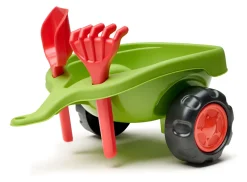 Porteur tracteur Claas 1er âge avec remorque FALK