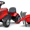 Porteur tracteur Massey Ferguson avec remorque FALK