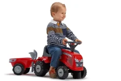 Porteur tracteur Massey Ferguson avec remorque FALK
