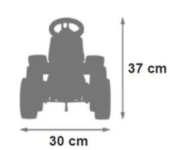 Porteur tracteur baby claas AXOS310 avec remorque