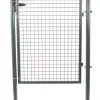 Portillon de jardin à clé 1 x 1,50 m gris anthacite