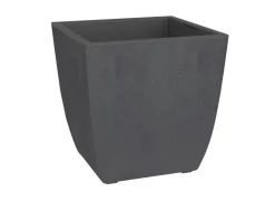 Pot carré Diva Basalt gris anthracite 42L EDA