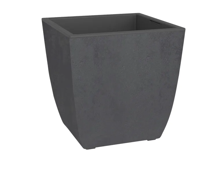 Pot carré Diva Basalt gris anthracite 42L EDA