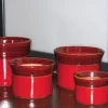 Pot de fleur Moreï Ø24 cm bois de santal LES POTERIES D'ALBI