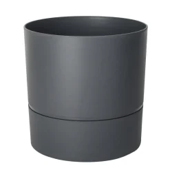 Pot rond gamme Aquaduo Ø29 cm gris anthracite 11,6L EDA