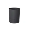 Pot rond gamme Aquaduo Ø13 cm gris anthracite 1,3L EDA