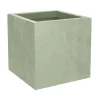 Pot carré Basalt Up 29,5 cm 21L vert amande EDA