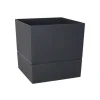 Pot carré gamme Aquaduo gris anthracite 9L EDA