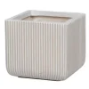 Pot carré Greenwich 31x28 cm blanc