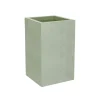 Pot carré haut Basalt Up 49,5 cm 36L vert amande EDA