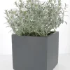 Pot Clayfibre Cuby 28 cm gris