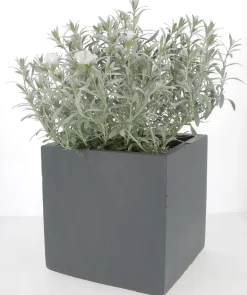 Pot Clayfibre Cuby 30 cm gris