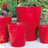 Pot de fleur Sydney Ø33 cm coquelicot LES POTERIES D'ALBI