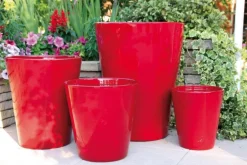 Pot de fleur Sydney Ø33 cm coquelicot LES POTERIES D'ALBI