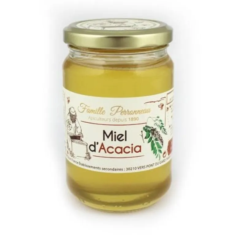Pot de miel d'Acacia liquide 375g
