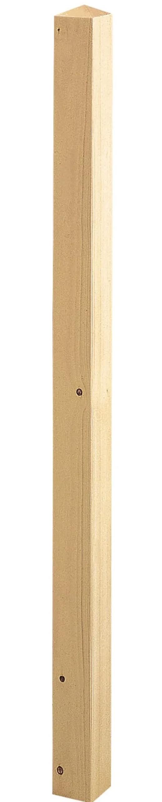 Poteau pointé diamant sapin 70 x 70 x 1200 mm