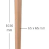 Poteau pour garde corps HECTO hêtre 1020 x 65 x 65mm